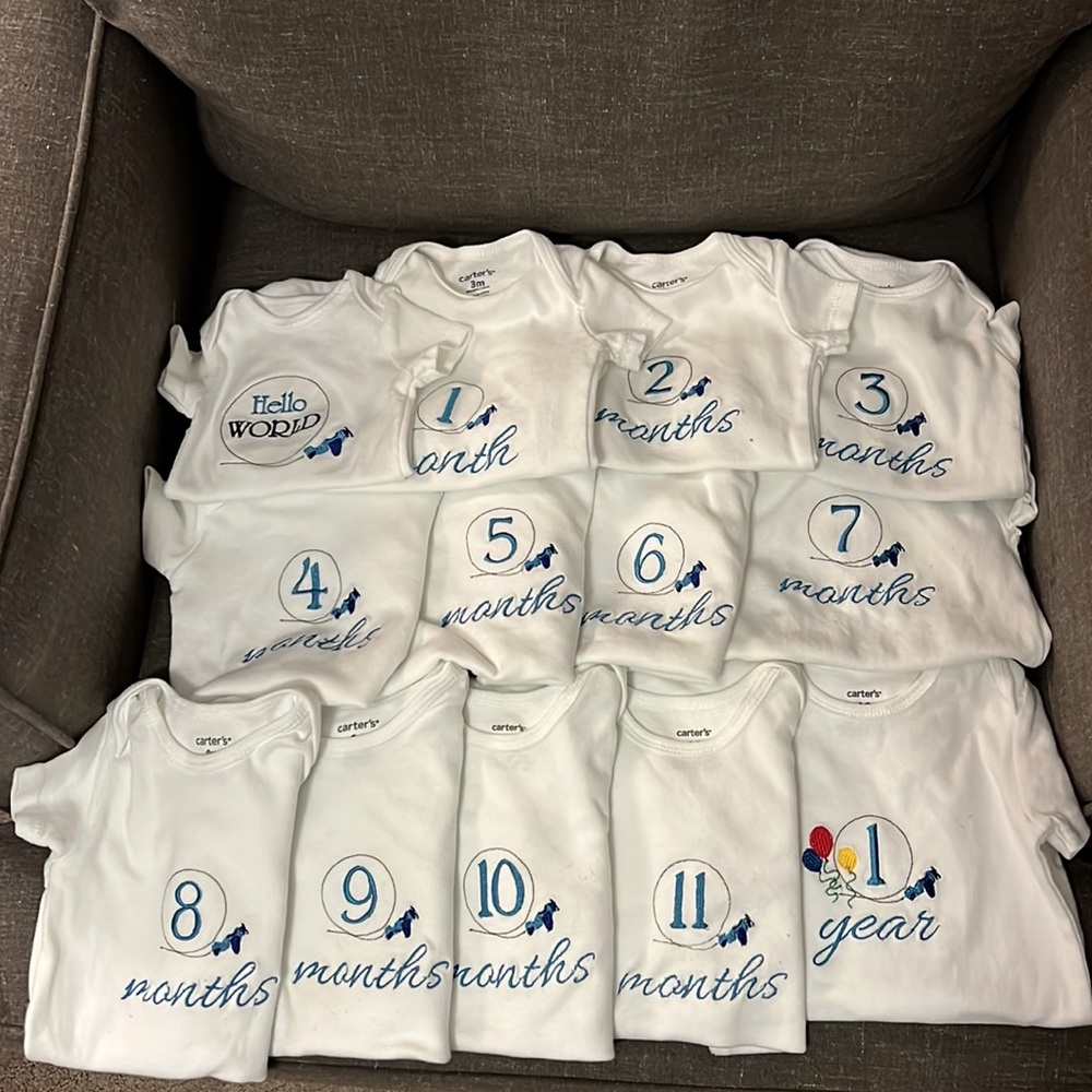 Airplane Milestone Onesies